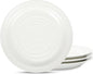 Stone Lain Orbit 4-Piece Salad Plate Set Stoneware, White