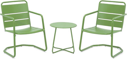 MELLCOM 3 Piece Patio Set, Small Patio Furniture Set - Image 8