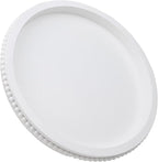 Round Wood Serving Tray with Beaded, 13” Rustic Wooden Decorative Coffee Table Tray for Centerpiece, Ottoman, Farmhouse Circle Trays for Counter, Living Room, Home Decor (White)