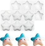 mostsom Cute Star Cartoon Shaped Dessert Mousse Molds 3d Silicone Cake Mold Muffin Pan Baking Tools For Cakes Decorating Supplies (M_ Star)