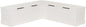 Linon Harris White Solid Pine Backless Nook by Linon