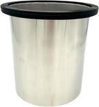 Rattleware Stainless Steel Open Bottom Knock Box Chute (6.5" x 7.5") - Perfect For Home, Cafe, Restaurant, Hotel, Office, or Commercial Establishment - Ideal for Baristas