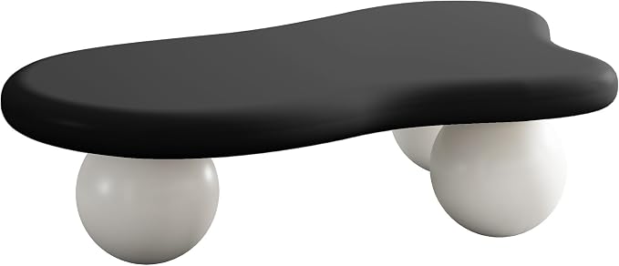 40" Cloud Coffee Table for Living Room Irregular Coffee Table Modern Low Coffee - Image 7