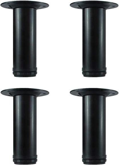 QLLY 6 Inch Adjustable Metal Coffee Table Legs, Heavy Duty Round Furniture Legs by QLLY
