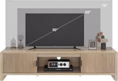 FATORRI TV Stand for TVs up to 75/65/55 Inch, Wood Entertainment Center - Image 7
