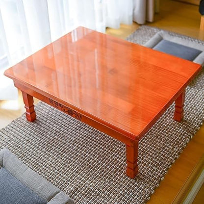 Korean Style Folding Solid Wood Low Table by Unknown