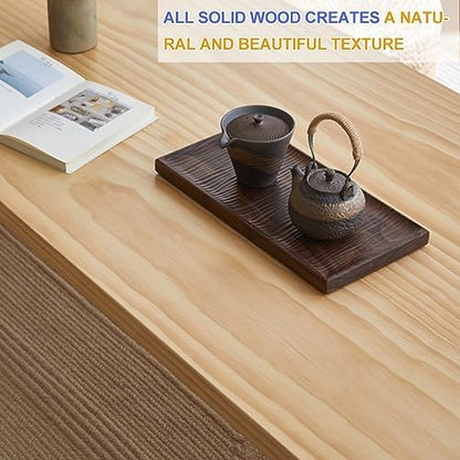 Vintage Japanese Rectangular Floor Table - Image 5