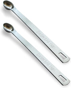 2PCS 1/8 Teaspoon(1/8tsp, 0.625 ml, Dash) Single Tiny Measuring Spoon, Small Individual Stainless Steel Measure Spoons Only