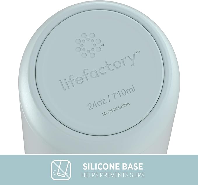 Lifefactory 32-Ounce Stainless Steel Vacuum-Insulated Sport Bottle, Mint