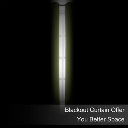 Blackout Curtains 52 x 120 Inch Long Olive Green Curtains Set of 2 Panels Room - Image 3