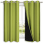 NICETOWN 100% Blackout Curtains 45 inches Long, Fresh Green, 1 Pair, 42 inches by NICETOWN