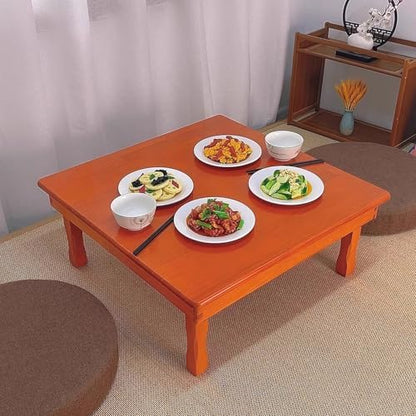 Korean Style Folding Solid Wood Low Table - Image 6