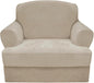 CUCRAF T Cushion Sofa Cover 2 Piece Armchair Slipcovers, Soft Thick Velvet by CUCRAF