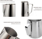 SIKEMAY Milk Frothing Pitcher Cup, 20oz/600ML Milk Frother Cup Stainless Steel Steaming Pitcher Milk Jug Coffee Latte Art Cappuccino Espresso Machine Accessories for Barista Steam Pitchers Tools
