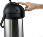 Heritage66 Thermal Coffee Carafe -Triple Wall Vacuum insulated Flask- Thermos keeping Beverages Hot for 12 hours /24 hours cold Tea, Water, and Coffee Dispenser (3 Liter / 101 Oz)