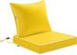 MIULEE Yellow Outdoor Seat Cushion 24x24 Inch Waterproof & 3 Year Fade by MIULEE