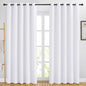 NICETOWN 84 inch Long White Curtains by NICETOWN