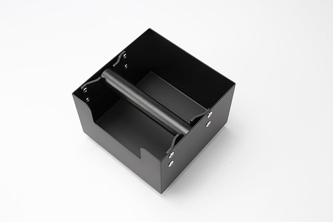 Espresso Knock Box, Stainless Steel Coffee Grind Knock Box Ground Waste Bin Container with Rubber Knocking Bar for Coffee Maker Machine