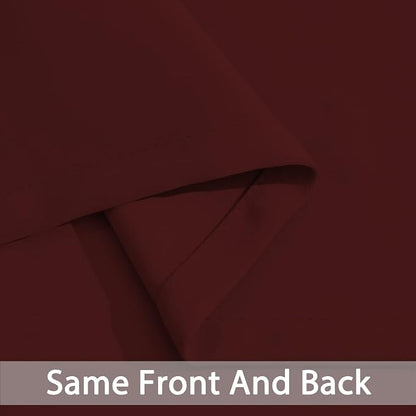 Yakamok Room Darkening Curtains 62x84 inch Length Burgundy Red-Living Room | 2 - Image 5