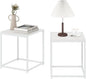 Furinno CAMNUS Side Table Set of 2, Metal Frame End Table, Square Open Frame by Furinno-FitsYourSpaceFitsYourBudget