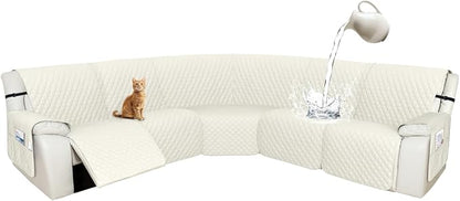 Arfntevss Recliner Sectional Couch Covers 1OO% Waterproof L Shape Sofa Cover by Arfntevss