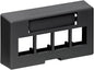Leviton 4-Port QuickPort Extended Depth Modular Furniture Faceplate by Leviton