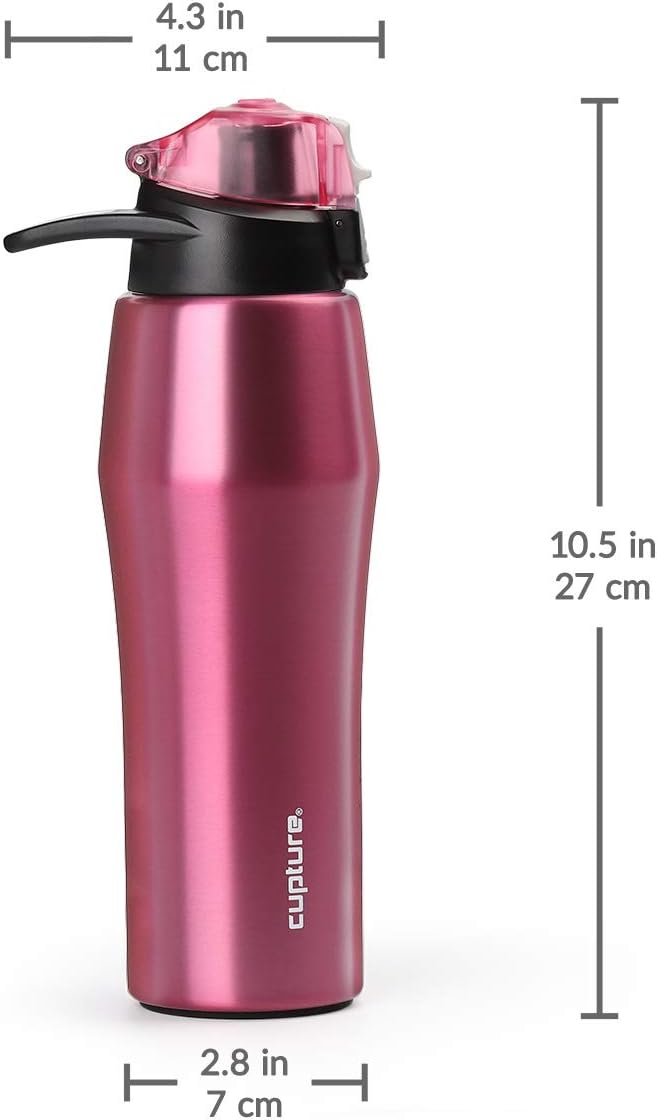 Cupture Action Bottle with Handle - Stainless Steel Vacuum-Insulated, 22 oz