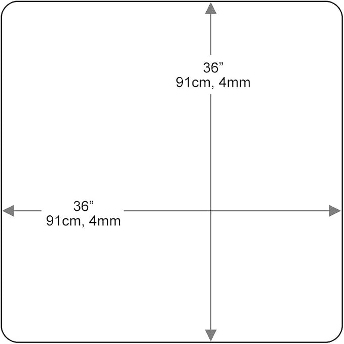 Dulles Glass 36 inch Square Glass Table Top - Image 3