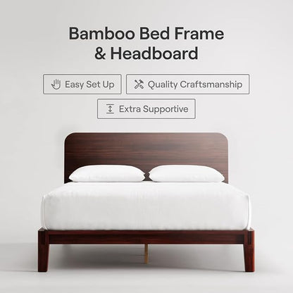 Nectar Bamboo Platform Bed Frame & Headboard - Image 2