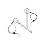 UXCELL 1 Pcs Quick Release Pin, 5/16" x 3" (Dia. x L), Silver, 304 Stainless Steel