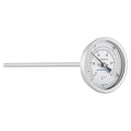 MEASUREMAN Hot Water Bi-Metal Thermometer, 3" Dial, 12" Lead-Free Brass Stem, 32-212°F/0-100°C Range, 2% Accuracy, 1/2" NPT Mount