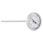 MEASUREMAN Hot Water Bi-Metal Thermometer, 3" Dial, 12" Lead-Free Brass Stem, 32-212°F/0-100°C Range, 2% Accuracy, 1/2" NPT Mount