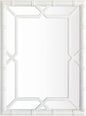 Bamboo-Look Solid Wood Window Pane Mirror 23" X 31" by SORBARIA