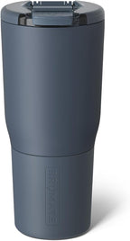 BrüMate Nav 25oz 100% Leak Proof Insulated Travel Tumbler with Magnetic BevLock™ Lid - Double Wall Cup-Holder Friendly Stainless Steel Mug (Nightfall Blue)