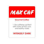Donut Café Max Caf - Bold & Powerful High Caffeine Intensely Dark Roast Coffee Pods – For Keurig K Cup Brewers – Certified Non-GMO, Gluten-Free, Kosher – 1.5X Caffeine – 80 Count