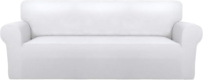 PureFit Stretch Couch Covers for Sofa Large Sofa Slipcovers White | 1-Piece by PureFit