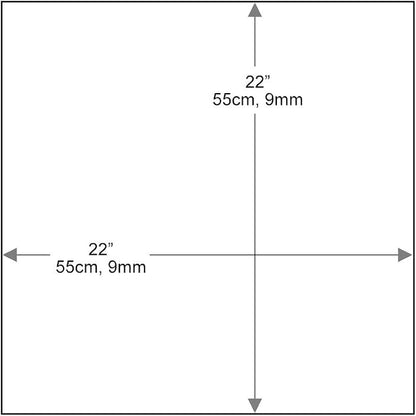 Dulles Glass 22 inch Square Glass Table Top - Image 3