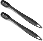 2 Pcs 1/2 Teaspoon(2.5 mL | 1/2 Tsp | 1/6 Tbsp | 2.5 cc | 1/16 oz) Stainless Steel Single Measuring Spoon, Long Handle Metal Measuring Spoon, Kitchen Gadgets for Cooking & Baking(Black)