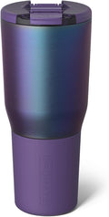 BrüMate Nav 35oz 100% Leak Proof Insulated Travel Tumbler with Magnetic BevLock™ Lid - Double Wall Cup-Holder Friendly Stainless Steel Mug (Dark Aura)