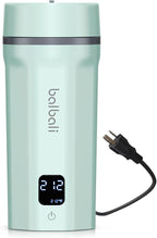 balbali 18.6oz Portable Kettle for Travel 100-250V Dual Voltage for International/Global/Europe - 6 Preset Travel Electric Kettle Hot Water Boiler/Heater/Warmer/Tea Maker - Green