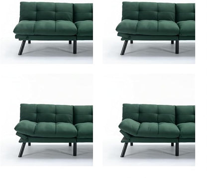 GDFStudio Hayezc Loveseat Sofa, Convertible Sofa Bed, 2-in-1 Folding Modern - Image 7