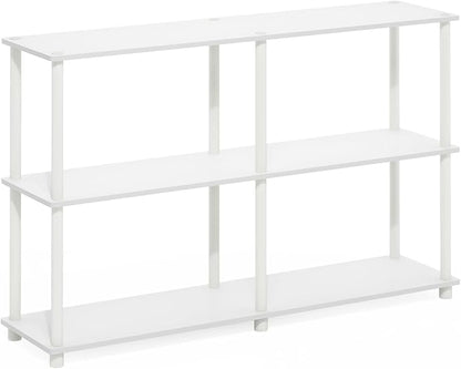 Furinno Turn-N-Tube Storage Shelves, 3-Tier 47.4 Wide Book Shelf, Corner Shelf - Image 6