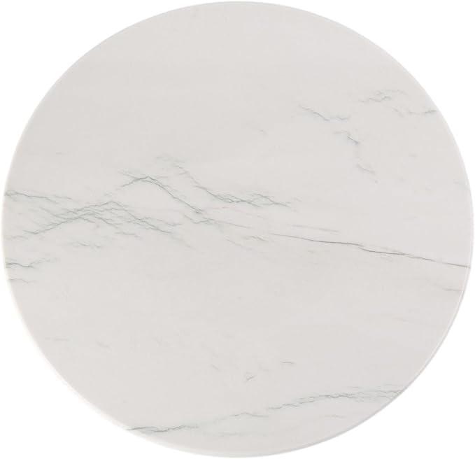 Koville Natural White Marble Cutting Board, 16 Inch Marble Cutting Boards for Kitchen Countertop, Stone Cheese Boards Pastry Boards for Baking, Charcuterie, Trivet, Round Serving Slab for Counter