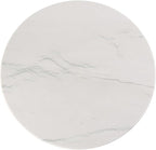 Koville Natural White Marble Cutting Board, 16 Inch Marble Cutting Boards for Kitchen Countertop, Stone Cheese Boards Pastry Boards for Baking, Charcuterie, Trivet, Round Serving Slab for Counter