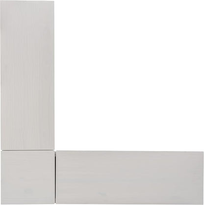 Linon Harris White Solid Pine Backless Nook - Image 23