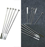20 pcs Stainless Steel Coffee Beverage Stir Sticks Cocktail Stirrers Drink Swizzle Stick 7.4" Swizzle Stick Picks Tools