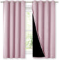 NICETOWN 100% Blackout Room Warming Lined Curtains, Totally Darkness Drapes by NICETOWN
