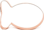 Goldfish Cookie Cutter 5.5 Inch Handmade Copper USA-Made by The Fussy Pup