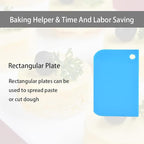 Plastic Scraper Tool Set,Bread Dough Scraper Dough Cutter,Flexible Plastic Bench Scraper For Baking,12 Pcs Cake Scraper Smoother(Blue).