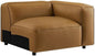 Modway Auren Vegan Leather Right Modular Armchair in Camel by Modway